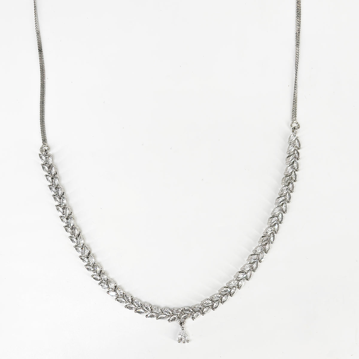 Complete Zircon Leaf Bridal Set