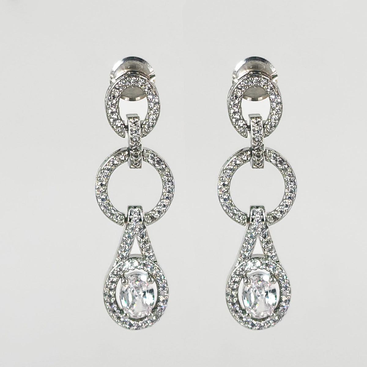 Vintage Luxe Teardrop Crystal Necklace & Earring Set