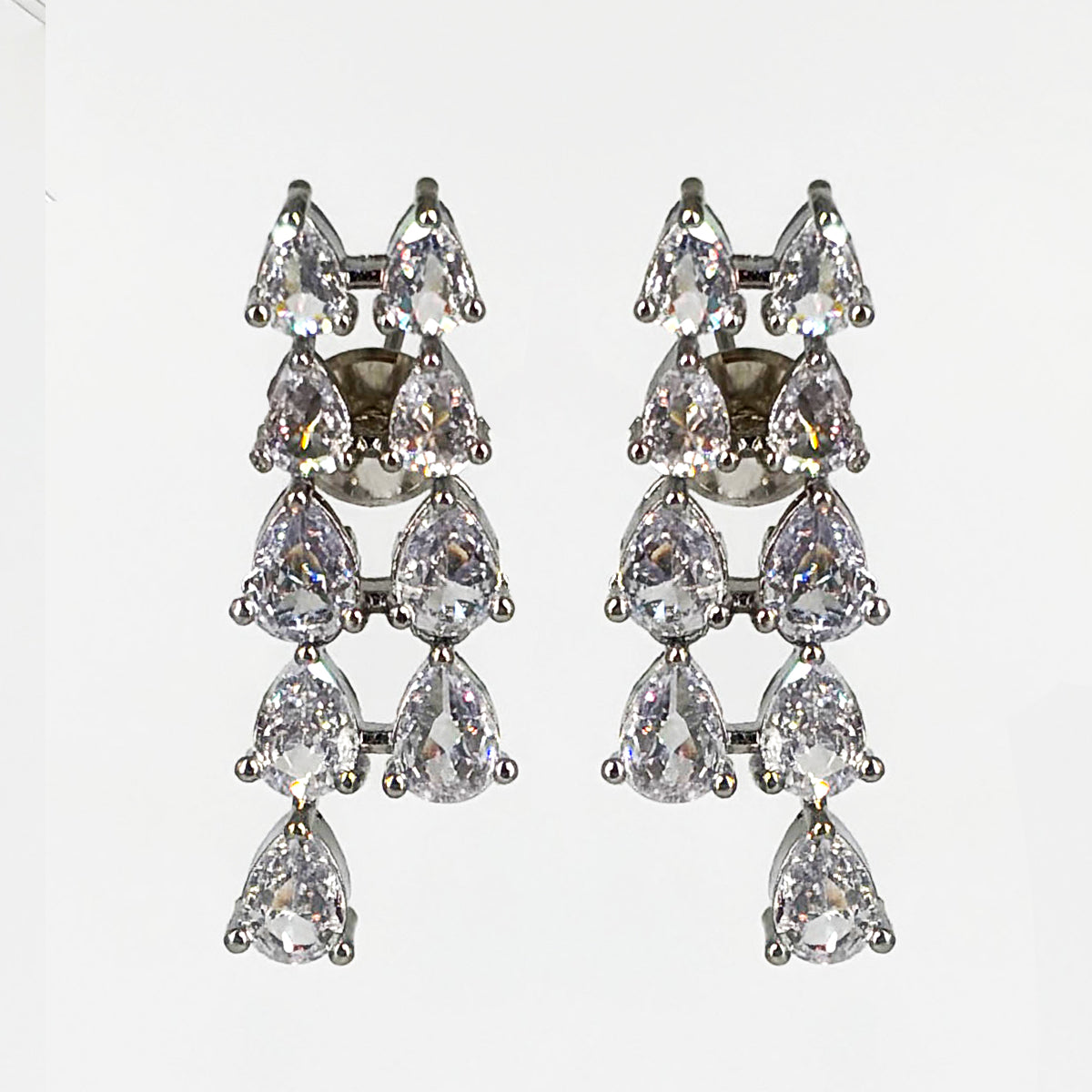 Double-Layer Floral Zircon Necklace Set