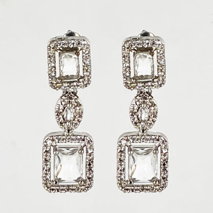 Regal Radiance Silver-Plated Necklace & Earring Set