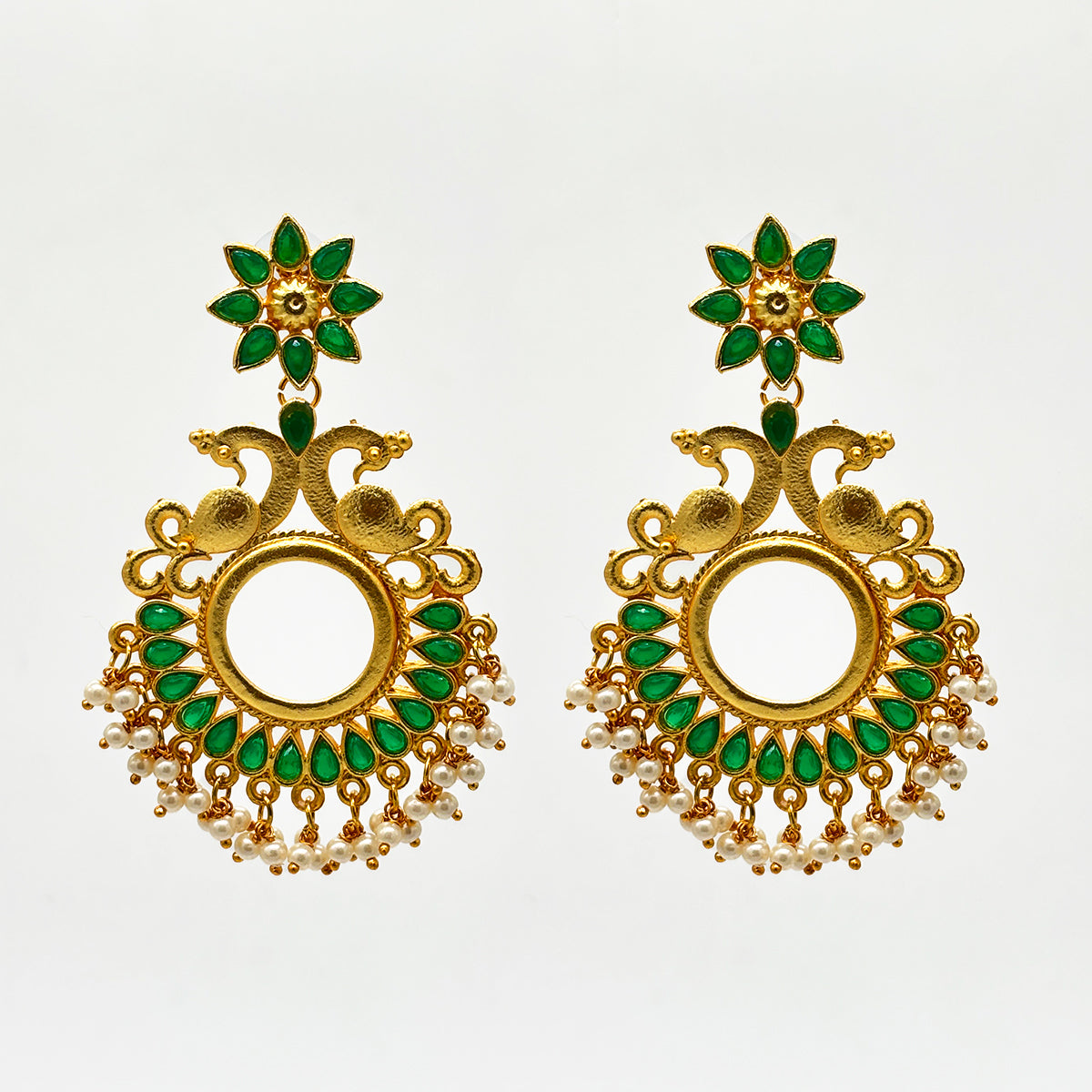 Royal Peacock Glow Earrings