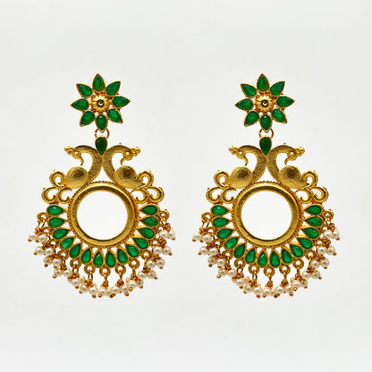 Royal Peacock Glow Earrings