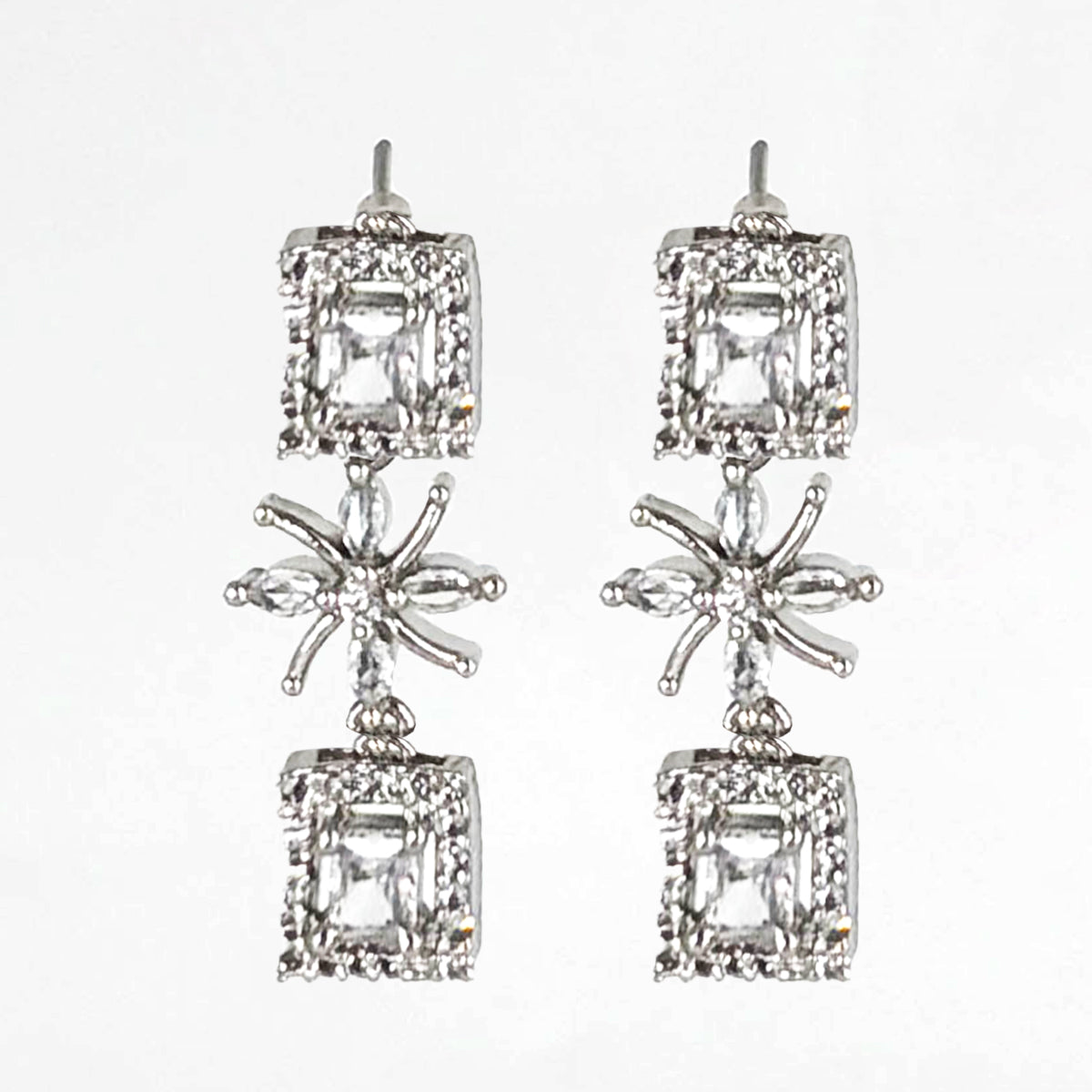 Celestial Sparkle Floral Jewelry Set