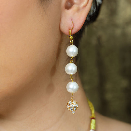 Three-Layered Pearl Beaded Set