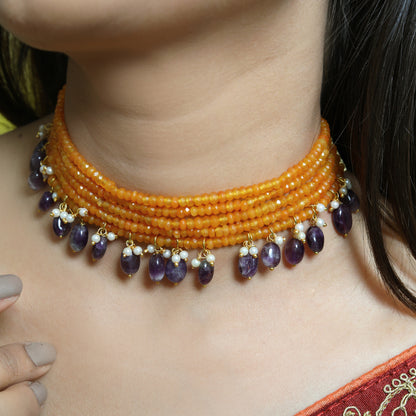 Modern Halo Mangalsutra and Studs