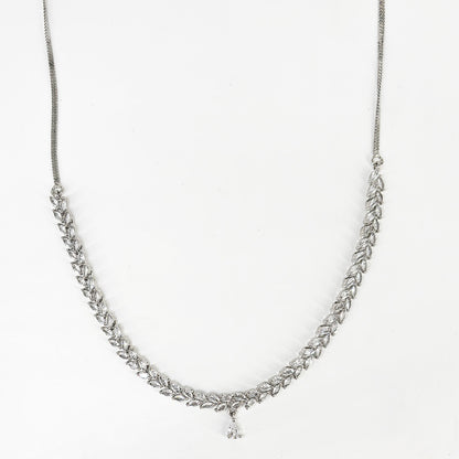 Complete Zircon Leaf Bridal Set