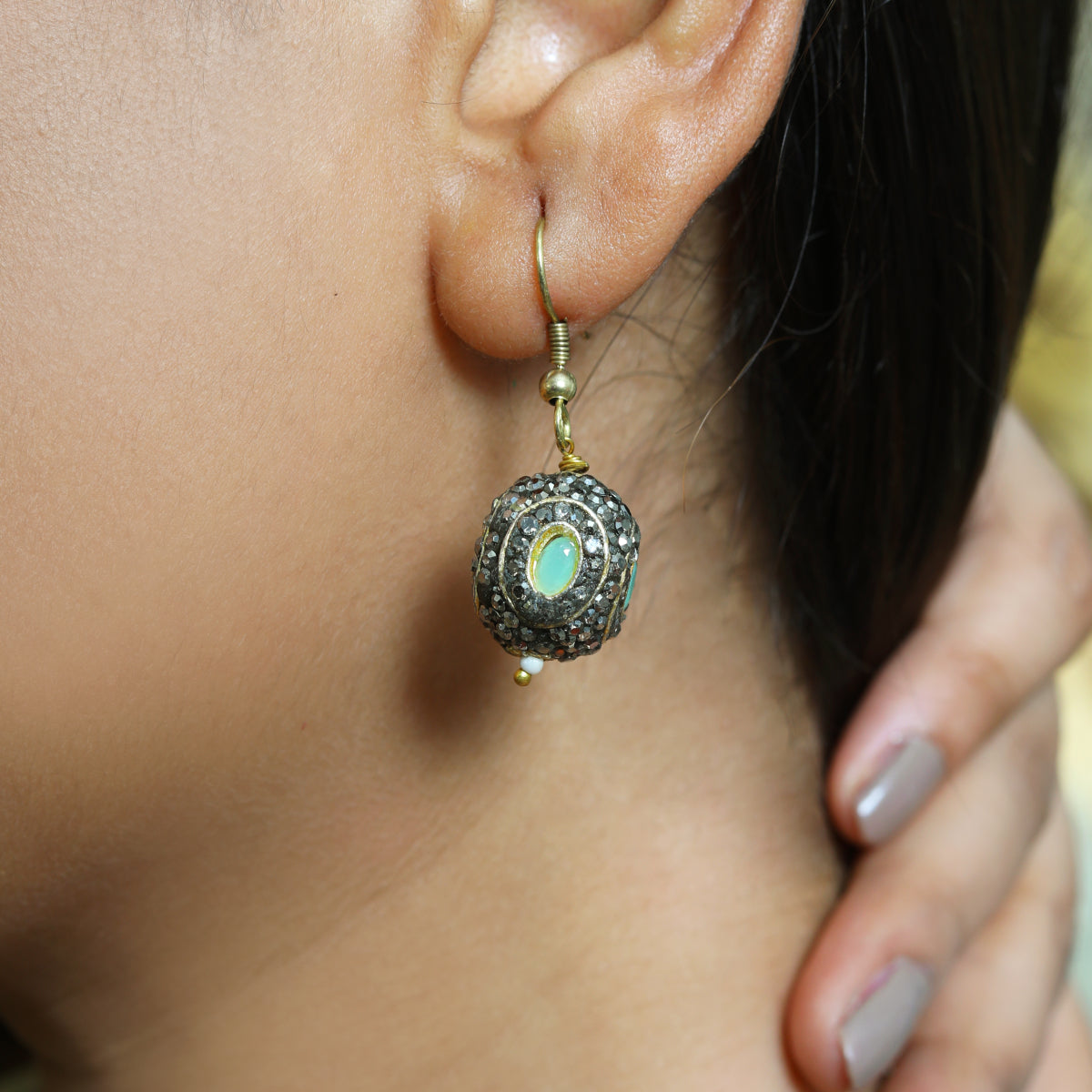 Regal Jade Antique Beaded Jewelry Set