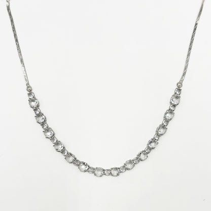 Classic Solitaire Zircon Necklace Set