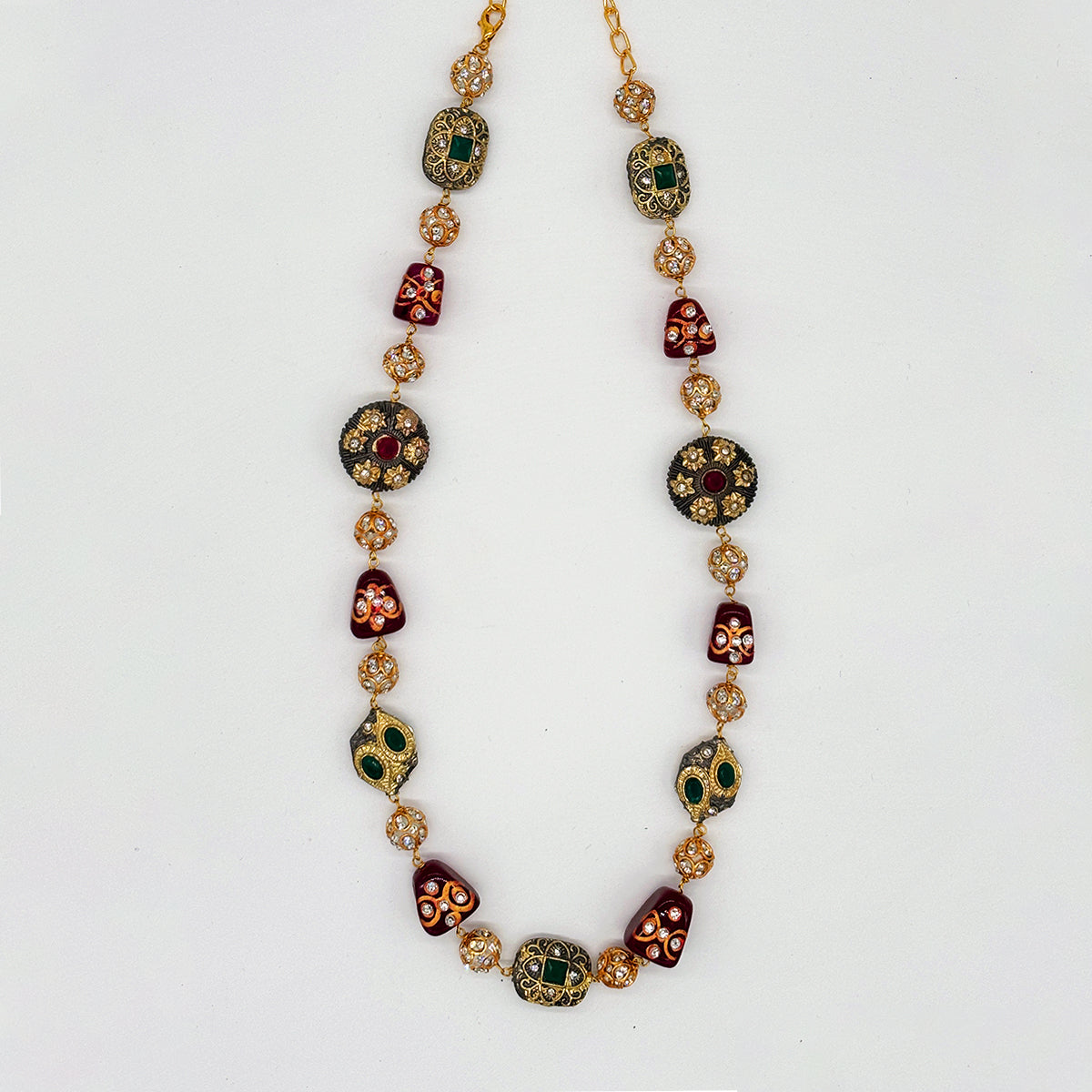 Traditional Kundan Necklace and Earring Set