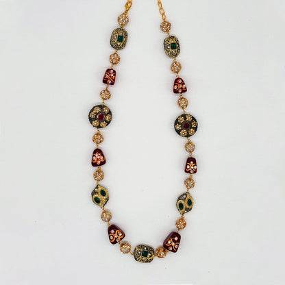 Traditional Kundan Necklace and Earring Set