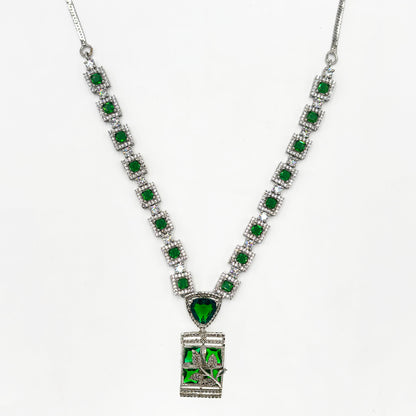 Ruby Square Collar Zircon Set