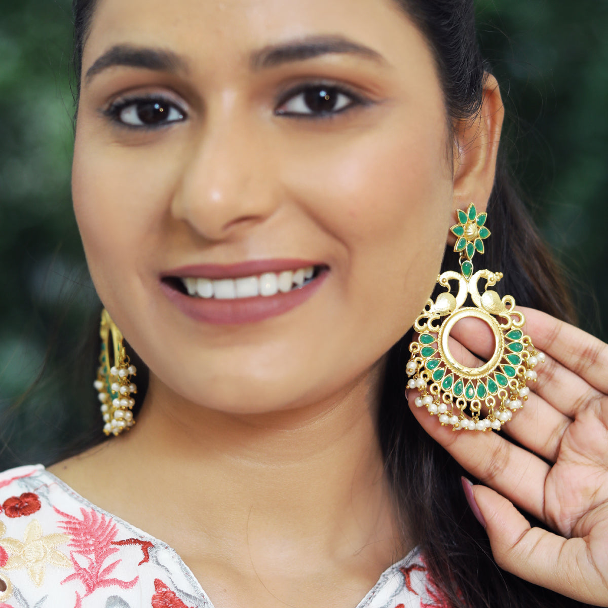 Royal Peacock Glow Earrings