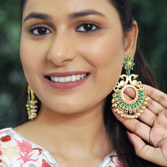 Royal Peacock Glow Earrings