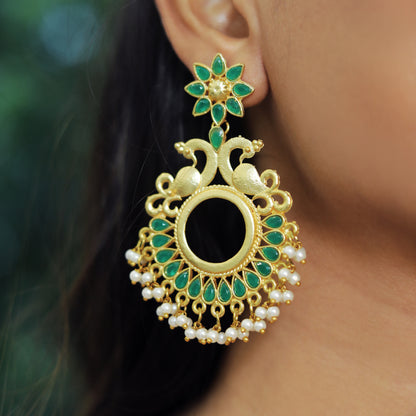 Royal Peacock Glow Earrings