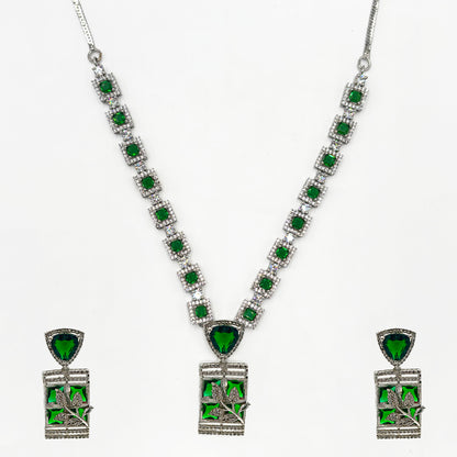 Ruby Square Collar Zircon Set