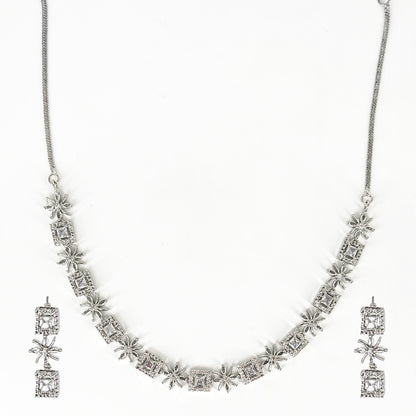 Celestial Sparkle Floral Jewelry Set