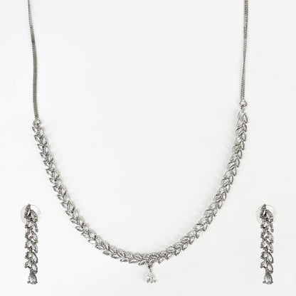 Complete Zircon Leaf Bridal Set