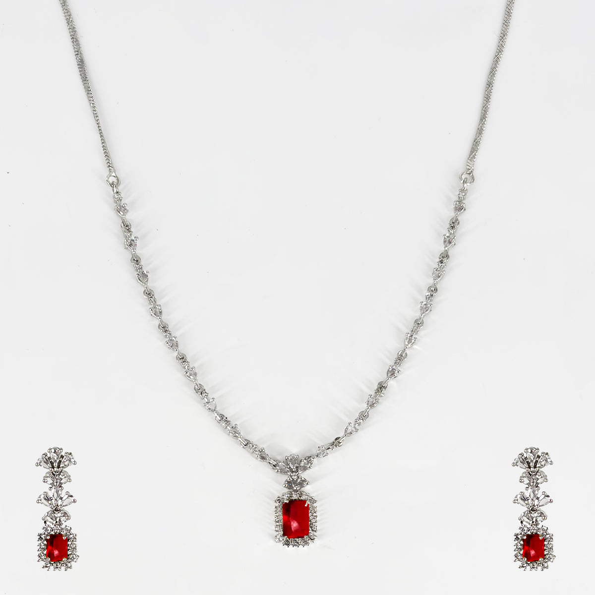 Royal Ruby Elegance Jewelry Set