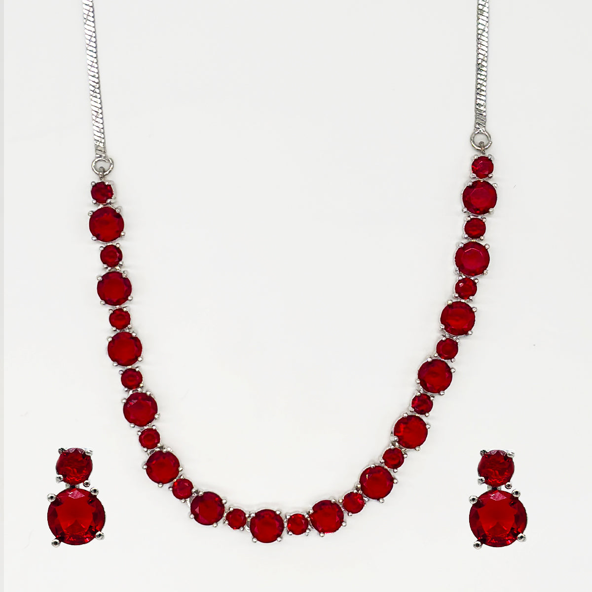 Scarlet Elegance Necklace Set