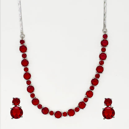Scarlet Elegance Necklace Set