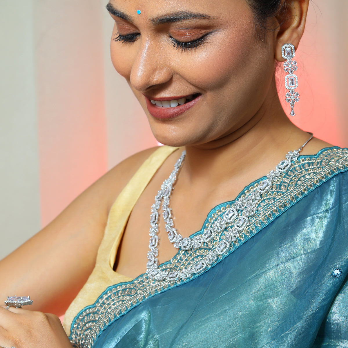 Complete Floral Zircon Bridal Collection