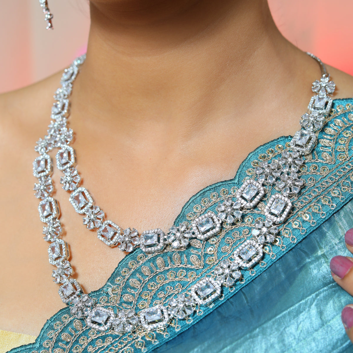 Complete Floral Zircon Bridal Collection