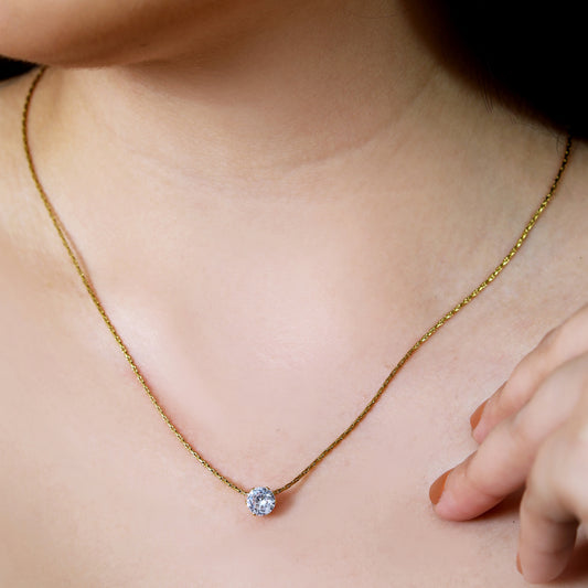 Eternal Glow Solitaire Necklace