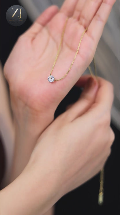 Eternal Glow Solitaire Necklace