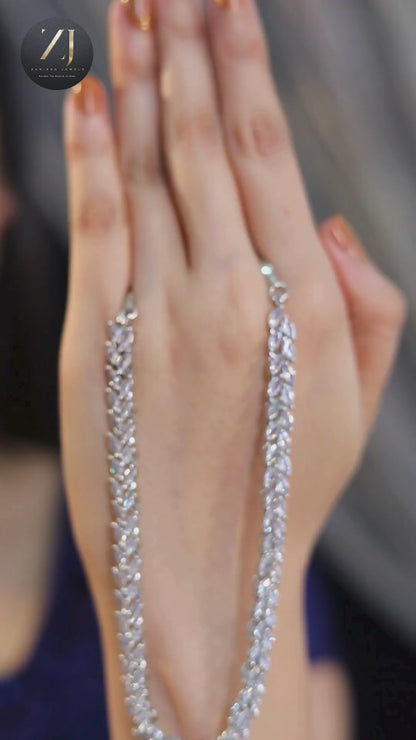 Radiant Teardrop Crystal Jewelry Set